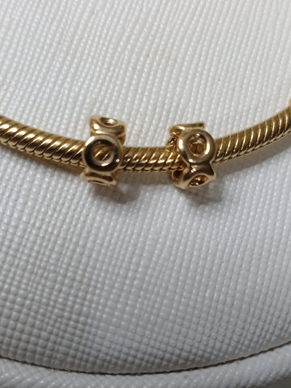 Pandora Two Vintage 14k Solid Gold Link Spacers - Picture 2 of 7
